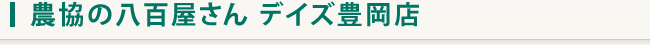 農協の八百屋さん デイズ豊岡店