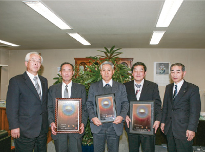 村岡米が、米・食味鑑定コンクールで3年連続「金賞」を受賞（平成20年）