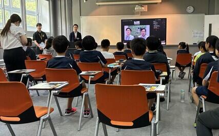 250722JAたじま　香港日本人学校へ食農授業をオンライン開催、コウノトリ育むお米の取り組みと環境保全の意義を伝える.jpeg