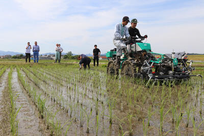 240530JAたじま　コウノトリ育むお米無農薬面積拡大のため除草機受委託事業開始.jpg