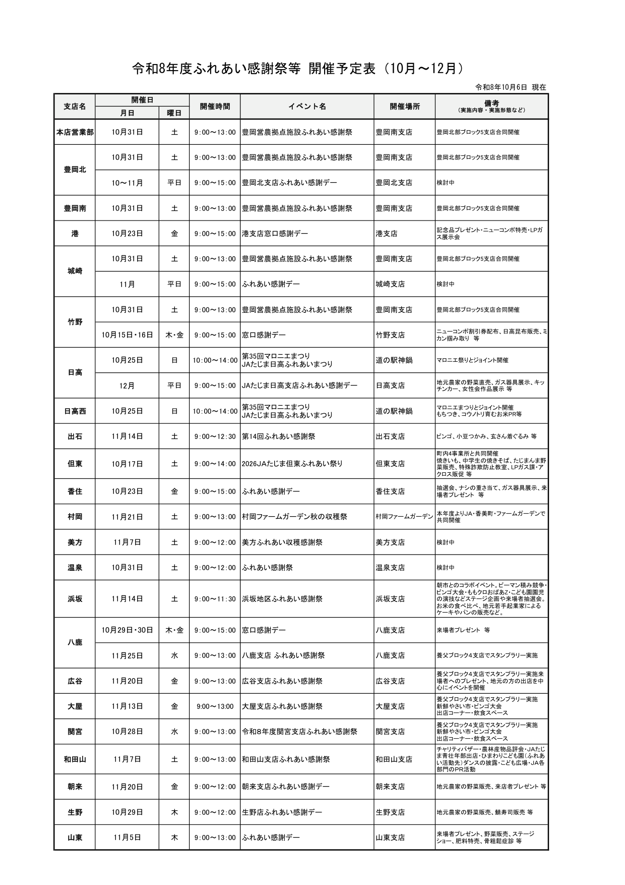 ◎令和8年度+ふれあい感謝祭等開催予定表(261006現在)_p1.png