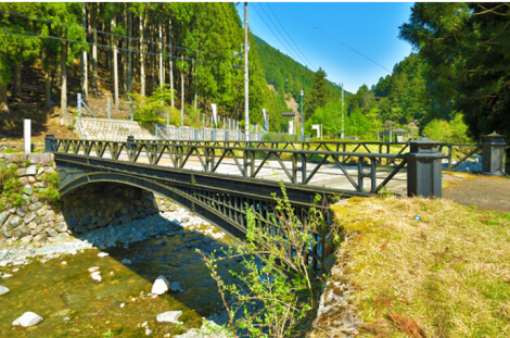 神子畑鋳鉄橋(重要文化財)