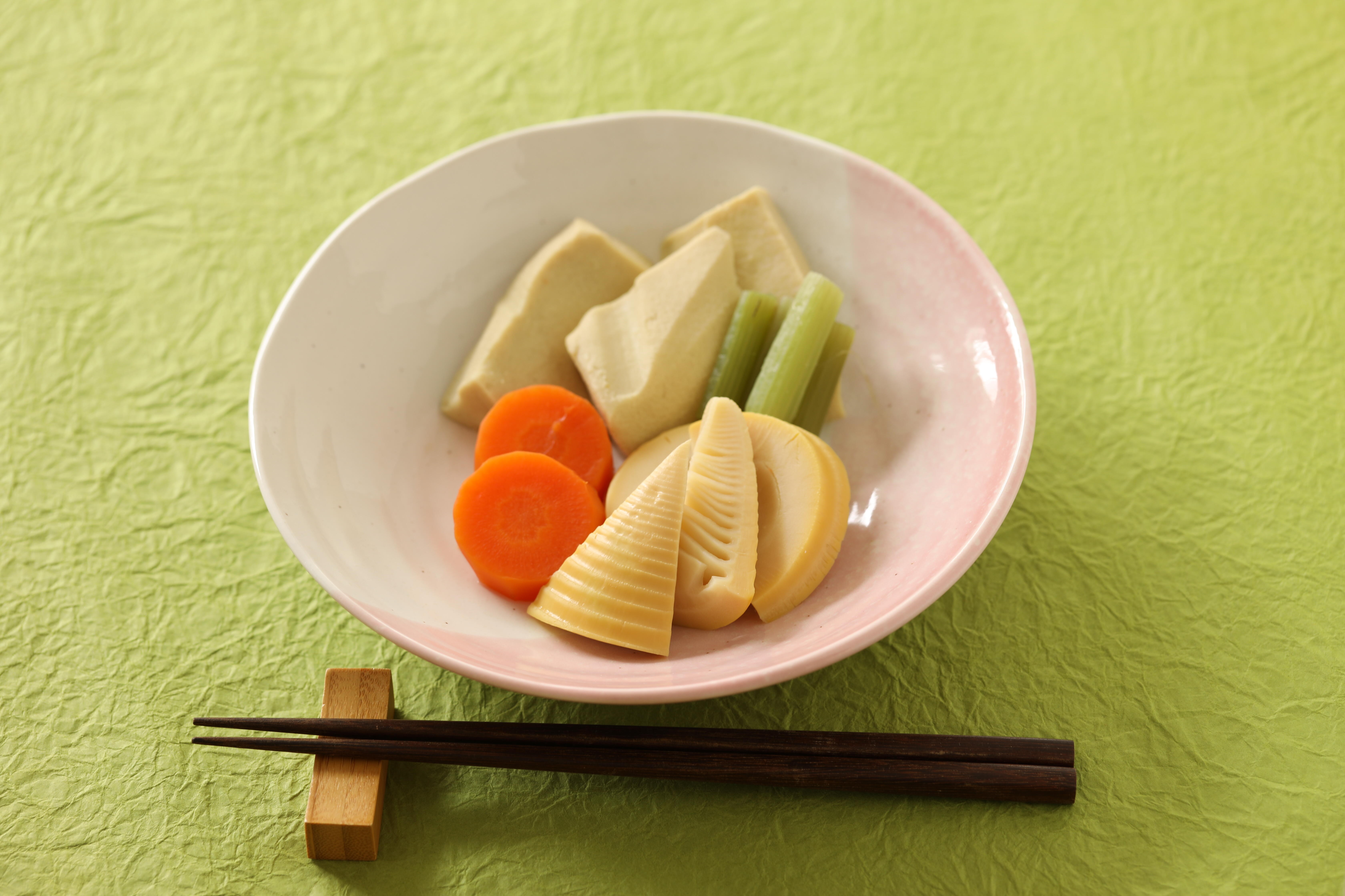 春野菜と高野豆腐の煮物